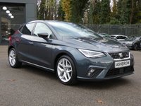 USED 2021 21 SEAT IBIZA 1.0 TSI FR 5d 95 S/S SAT NAV, APPLE CARPLAY & ANDROID AUTO, DAB RADIO, BLUETOOTH, CRUISE CONTROL & SPEED LIMITER, FRONT ASSIST, LED LIGHTS, 17 INCH ALLOY WHEELS, LEATHER FLAT BOTTOM MULTIFUNCTION STEERING WHEEL, ELECTRIC FOLDING MIRRORS, CLIMATE CONTROL, 2x USB C INPUTS, AUTO LIGHTS & WIPERS, COMING HOME & LEAVING LIGHTS, CONVENIENCE TURN SIGNAL, TYRE PRESSURE MONITOR, DRIVE SELECT, VOICE CONTROL, AMBIENT LIGHTING, 1 OWNER, SERVICE HISTORY