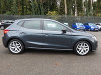 USED 2021 21 SEAT IBIZA 1.0 TSI FR 5d 95 S/S SAT NAV, APPLE CARPLAY & ANDROID AUTO, DAB RADIO, BLUETOOTH, CRUISE CONTROL & SPEED LIMITER, FRONT ASSIST, LED LIGHTS, 17 INCH ALLOY WHEELS, LEATHER FLAT BOTTOM MULTIFUNCTION STEERING WHEEL, ELECTRIC FOLDING MIRRORS, CLIMATE CONTROL, 2x USB C INPUTS, AUTO LIGHTS & WIPERS, COMING HOME & LEAVING LIGHTS, CONVENIENCE TURN SIGNAL, TYRE PRESSURE MONITOR, DRIVE SELECT, VOICE CONTROL, AMBIENT LIGHTING, 1 OWNER, SERVICE HISTORY