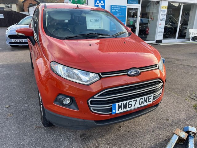 2018 67 Ford Ecosport 1.0T EcoBoost Zetec SUV 5dr Petrol Manual Euro 6 (s/s) (125 ps)