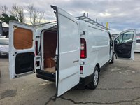 USED 2022 72 RENAULT TRAFIC White 2.0 dCi Blue LL30 Sport Van, 25,000 miles, 1 owner, Euro 6 ULEZ, 6-Speed, Sat Nav, A/C, Parking Sensors, great spec, + VAT @ 20%. This 2022 Renault Trafic presents an exceptional ownership proposition with a remarkably low mileage of just 25,000 miles, having been carefully maintained by a single owner. This dCi Blue LL30 Sport L2 H1 Euro 6 model is powered by an efficient 2.0 litre diesel engine, delivering a robust 148 bhp. It comes equipped with advanced Full LED Headlights featuring distinctive C-Shape Daytime Running Lights, enhancing visibility and the vehicle's modern appearance. For added safety and convenience, it