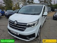 USED 2022 72 RENAULT TRAFIC White 2.0 dCi Blue LL30 Sport Van, 25,000 miles, 1 owner, Euro 6 ULEZ, 6-Speed, Sat Nav, A/C, Parking Sensors, great spec, + VAT @ 20%. This 2022 Renault Trafic presents an exceptional ownership proposition with a remarkably low mileage of just 25,000 miles, having been carefully maintained by a single owner. This dCi Blue LL30 Sport L2 H1 Euro 6 model is powered by an efficient 2.0 litre diesel engine, delivering a robust 148 bhp. It comes equipped with advanced Full LED Headlights featuring distinctive C-Shape Daytime Running Lights, enhancing visibility and the vehicle's modern appearance. For added safety and convenience, it