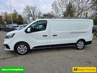 USED 2022 72 RENAULT TRAFIC White 2.0 dCi Blue LL30 Sport Van, 25,000 miles, 1 owner, Euro 6 ULEZ, 6-Speed, Sat Nav, A/C, Parking Sensors, great spec, + VAT @ 20%. This 2022 Renault Trafic presents an exceptional ownership proposition with a remarkably low mileage of just 25,000 miles, having been carefully maintained by a single owner. This dCi Blue LL30 Sport L2 H1 Euro 6 model is powered by an efficient 2.0 litre diesel engine, delivering a robust 148 bhp. It comes equipped with advanced Full LED Headlights featuring distinctive C-Shape Daytime Running Lights, enhancing visibility and the vehicle's modern appearance. For added safety and convenience, it