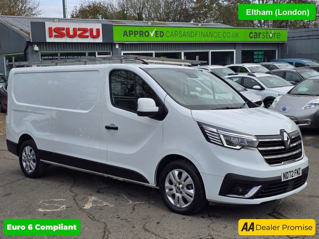 View our Renault Trafic White 2.0 dCi Blue LL30 Sport Van, 25,000 miles, 1 owner, Euro 6 ULEZ, 6-Speed, Sat Nav, A/C, Parking Sensors, great spec, + VAT @ 20%.