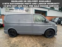 USED 2021 71 VOLKSWAGEN TRANSPORTER 6SPD 150BHP SWB T28 PURE GREY HIGHLINE LEIGHTON SPORT PACK FSH 