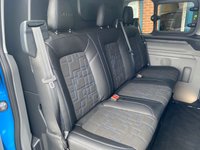 USED 2025 25 FORD TRANSIT CUSTOM MS-RT 5 SEAT L1 SWB FAST BLUE AUTO CREW VAN 4K MILES DIESEL LOW MILES, 2 YEAR WARRANTY
