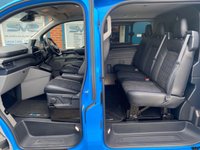 USED 2025 25 FORD TRANSIT CUSTOM MS-RT 5 SEAT L1 SWB FAST BLUE AUTO CREW VAN 4K MILES DIESEL LOW MILES, 2 YEAR WARRANTY