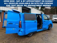 USED 2025 25 FORD TRANSIT CUSTOM MS-RT 5 SEAT L1 SWB FAST BLUE AUTO CREW VAN 4K MILES DIESEL LOW MILES, 2 YEAR WARRANTY