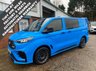 USED 2025 25 FORD TRANSIT CUSTOM MS-RT 5 SEAT L1 SWB FAST BLUE AUTO CREW VAN 4K MILES DIESEL LOW MILES, 2 YEAR WARRANTY