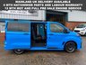 USED 2025 25 FORD TRANSIT CUSTOM MS-RT 5 SEAT L1 SWB FAST BLUE AUTO CREW VAN 4K MILES DIESEL LOW MILES, 2 YEAR WARRANTY
