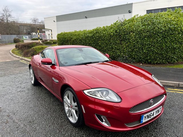 2014 64 Jaguar Xk 5.0 V8 Signature Coupe 2dr Petrol Auto Euro 5 (385 ps)-2 Owner Car From New-Last Keeper Since March 2017-Finished In Italian Racing Red Metallic-Heated Ivory Leather Upholstery-Full Description To Follow. 