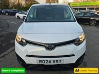 USED 2024 24 TOYOTA PROACE CITY White 1.5 BlueHDi Active Short Van, 14,999 miles, 1 owner, Euro 6 ULEZ, 6-Speed, Bluetooth, A/C, Rear Sensors, FSH, great spec, + VAT @ 20%. This 2024 Toyota PROACE CITY Active Short Panel Van SWB Euro 6 (s/s) 5dr boasts exceptionally low mileage for its age, having covered just 14999 miles, and has been owned by only one careful owner. This versatile BlueHDi Active model is equipped with a reliable 1.5L Diesel Engine and meets Euro 6 emission standards. For your convenience, it features automatic headlights that switch on when needed, manual air conditioning to keep you comfortable, and Bluetooth connectivity for seamless phone inte