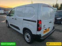 USED 2024 24 TOYOTA PROACE CITY White 1.5 BlueHDi Active Short Van, 14,999 miles, 1 owner, Euro 6 ULEZ, 6-Speed, Bluetooth, A/C, Rear Sensors, FSH, great spec, + VAT @ 20%. This 2024 Toyota PROACE CITY Active Short Panel Van SWB Euro 6 (s/s) 5dr boasts exceptionally low mileage for its age, having covered just 14999 miles, and has been owned by only one careful owner. This versatile BlueHDi Active model is equipped with a reliable 1.5L Diesel Engine and meets Euro 6 emission standards. For your convenience, it features automatic headlights that switch on when needed, manual air conditioning to keep you comfortable, and Bluetooth connectivity for seamless phone inte