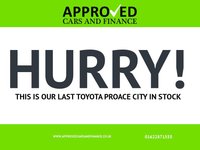 USED 2024 24 TOYOTA PROACE CITY White 1.5 BlueHDi Active Short Van, 14,999 miles, 1 owner, Euro 6 ULEZ, 6-Speed, Bluetooth, A/C, Rear Sensors, FSH, great spec, + VAT @ 20%. This 2024 Toyota PROACE CITY Active Short Panel Van SWB Euro 6 (s/s) 5dr boasts exceptionally low mileage for its age, having covered just 14999 miles, and has been owned by only one careful owner. This versatile BlueHDi Active model is equipped with a reliable 1.5L Diesel Engine and meets Euro 6 emission standards. For your convenience, it features automatic headlights that switch on when needed, manual air conditioning to keep you comfortable, and Bluetooth connectivity for seamless phone inte