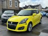 USED 2016 SUZUKI SWIFT 1.6 Sport Automatic Petrol Yellow 5dr JAPANESE IMPORTED SUZUKI SWIFT + GENUINE LOW MILEAGE + RARE 1.6 SPORT AUTOMATIC + CLEAN CONDITION THROUGHOUT + 12 MONTHS MOT/ FRESH SERVICE + FINISHED IN YELLOW COLOUR + SPEC INCLUDES CRUISE CONTROL, MULTI FUNCTION STEERING WHEEL, CD/ RADIO, SPORT INTERIOR, ISOFIX, A/C, TRACTION CONTROL, PRIVACY GLASS, ELECTRIC WINDOWS AND MIRRORS, ALLOY WHEELS + 3 MONTHS WARRANTY + 12 MONTHS AA BREAKDOWN COVER INCLUDED