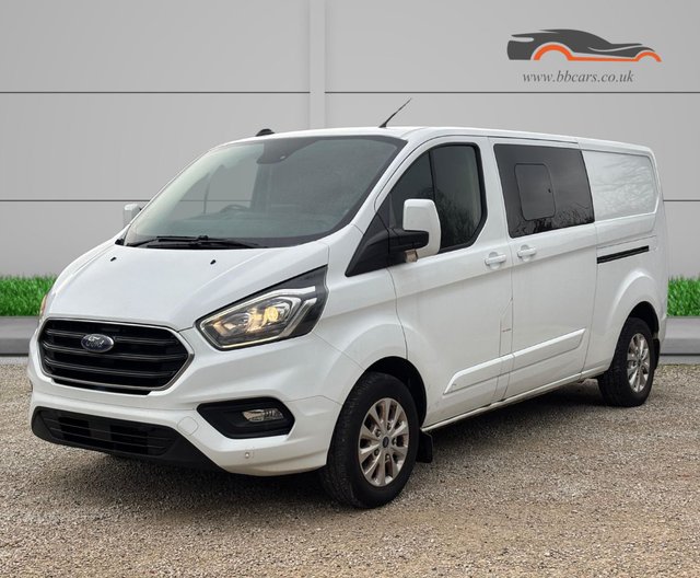 View our Ford Transit Custom 2.0 300 EcoBlue Limited Crew Van Double Cab 5dr Diesel Manual L2 H1 Euro 6 (s/s) (130 ps)