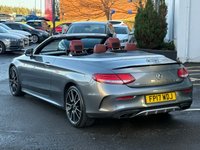 USED 2017 17 MERCEDES-BENZ C-CLASS 3.0 C43 V6 AMG (Premium Plus) Cabriolet 2dr Petrol G-Tronic+ 4MATIC Euro 6 (s/s) (367 ps) THIS CAR COMES WITH 6 MONTHS WARRANTY , BREAKDOWN COVER & RECOVERY++  GREAT EXAMPLE OF AUTOMATIC CONVERTABLE + NAVIGATION SYSTEM + BLUETOOTH + DAB RADIO + USB CONNECTION + FRONT AND REAR PARKING SENSORS + REVERSING CAMERA + FULL  LEATHER TRIM  + FRONT HEATED SEATS + FRONT MEMORY SEATS + CRUISE CONTROL + CLIMATE CONTROL + 19 INCH ALLOY WHEELS + BURMESTER SOUND SYSTEM + AUTO START STOP + ELECTRIC PARKING BRAKE + ELECTRIC SEAT ADJUSTMENT+ TRACTION CONTROL + DAY TIME RUNNING LIGHTS + KEY LESS START