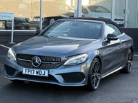 USED 2017 17 MERCEDES-BENZ C-CLASS 3.0 C43 V6 AMG (Premium Plus) Cabriolet 2dr Petrol G-Tronic+ 4MATIC Euro 6 (s/s) (367 ps) THIS CAR COMES WITH 6 MONTHS WARRANTY , BREAKDOWN COVER & RECOVERY++  GREAT EXAMPLE OF AUTOMATIC CONVERTABLE + NAVIGATION SYSTEM + BLUETOOTH + DAB RADIO + USB CONNECTION + FRONT AND REAR PARKING SENSORS + REVERSING CAMERA + FULL  LEATHER TRIM  + FRONT HEATED SEATS + FRONT MEMORY SEATS + CRUISE CONTROL + CLIMATE CONTROL + 19 INCH ALLOY WHEELS + BURMESTER SOUND SYSTEM + AUTO START STOP + ELECTRIC PARKING BRAKE + ELECTRIC SEAT ADJUSTMENT+ TRACTION CONTROL + DAY TIME RUNNING LIGHTS + KEY LESS START