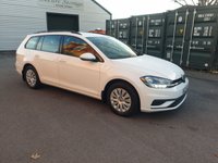 USED 2019 VOLKSWAGEN GOLF 1.6TDI S EST Euro 6  1.6LT DIESEL MANUAL ( Estate) 73,000 miles White one owner from new.