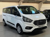 USED 2022 22 FORD TOURNEO CUSTOM 2.0 320 EcoBlue Leader Shuttle Double Cab 5dr Diesel Manual L2 Euro 6 (s/s) (130 ps) 9 SEATS+1 OWNER+F.S.H+EURO 6