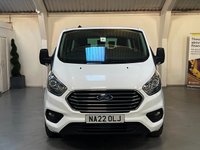 USED 2022 22 FORD TOURNEO CUSTOM 2.0 320 EcoBlue Leader Shuttle Double Cab 5dr Diesel Manual L2 Euro 6 (s/s) (130 ps) 9 SEATS+1 OWNER+F.S.H+EURO 6