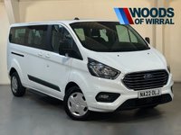 USED 2022 22 FORD TOURNEO CUSTOM 2.0 320 EcoBlue Leader Shuttle Double Cab 5dr Diesel Manual L2 Euro 6 (s/s) (130 ps) 9 SEATS+1 OWNER+F.S.H+EURO 6