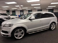 USED 2014 14 AUDI Q7 3.0 TDI V6 S line Plus SUV 5dr Diesel Tiptronic quattro Euro 5 (s/s) (245 ps) UK DELIVERY FLAT FEE &pound;175 (SUBJECT TO DEAL) *OVER 100 IMAGES ON OUR WEBSITE*BESPOKE FINANCE ARRANGED*PART EXCHANGE WELCOME*ALL VEHICLES HPI CLEAR