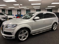 USED 2014 14 AUDI Q7 3.0 TDI V6 S line Plus SUV 5dr Diesel Tiptronic quattro Euro 5 (s/s) (245 ps) UK DELIVERY FLAT FEE &pound;175 (SUBJECT TO DEAL) *OVER 100 IMAGES ON OUR WEBSITE*BESPOKE FINANCE ARRANGED*PART EXCHANGE WELCOME*ALL VEHICLES HPI CLEAR