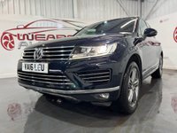 USED 2016 16 VOLKSWAGEN TOUAREG 3.0 TDI V6 BlueMotion Tech R-Line SUV 5dr Diesel Tiptronic 4WD Euro 6 (s/s) (262 ps) 2 keys, FSH, pan roof, leather, NAV