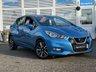 USED 2018 18 NISSAN MICRA 0.9 IG-T Acenta Limited Edition Hatchback 5dr Petrol Manual Euro 6 (s/s) (90 ps) Finished in POWER BLUE with CHARCOAL SPORTS TRIM. This is a great looking version of the 5th generation Micra. It is stylish, economical and a joy to drive. Perfect for the small to mid sized family. Feature include Apple Play, B/Tooth, Cruise Control, Keyless Start, Alloys Front Fogs and more. Dealer Serviced at 9847 miles, 17865 miles, 19694 miles, 24162 miles, 32683 miles and on arrival at 51648 miles.