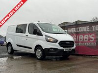 USED 2021 71 FORD TRANSIT CUSTOM 2.0 320 EcoBlue Leader Crew Van Double Cab 5dr Diesel Manual L2 H1 Euro 6 (s/s) (130 ps) SENSORS/1 OWNER/SERVICE HISTORY