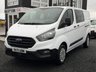 USED 2021 71 FORD TRANSIT CUSTOM 2.0 320 EcoBlue Leader Crew Van Double Cab 5dr Diesel Manual L2 H1 Euro 6 (s/s) (130 ps) SENSORS/1 OWNER/SERVICE HISTORY
