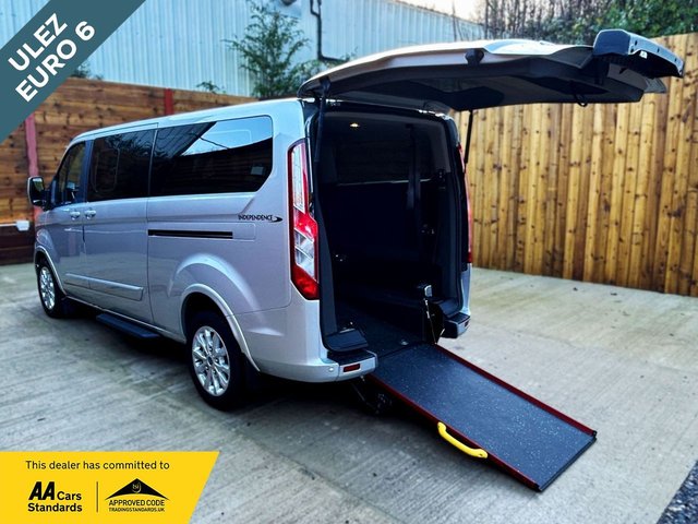 View our Ford Tourneo Custom L2 LWB 5 Seat Auto Twin Wheelchair Accessible Disabled Access Vehicle WAV