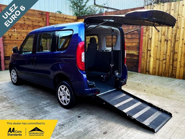 View our Fiat Doblo 3 Seat Wheelchair Accessible Disabled Access Vehicle WAV
