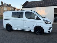 USED 2021 21 FORD TRANSIT CUSTOM MS- RT 2.0 320 EcoBlue Limited Crew Van Double Cab 5dr Diesel Auto L1 H1 Euro 6 (s/s) (185 ps) LOW MILES*AUTO*CREW CAB