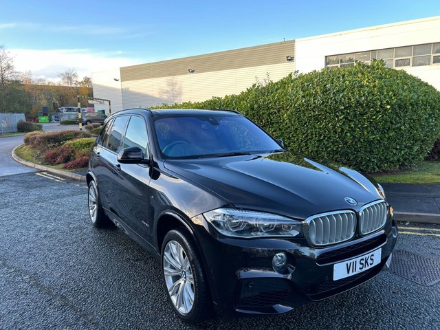 2017 17 BMW X5 4.4 50i V8 M Sport SUV 5dr Petrol Auto xDrive Euro 6 (s/s) (449 ps)-Factory Extras Worth £26,840-Special Car On Offer Here-1 Owner From New-Finished in Bmw Individual Paintwork, Ruby Black Metallic-Heated Black Dakota Leather Upholstery-20 Inch Bmw Individual Light V Spoke Alloy Wheels-Active Security Package-Adaptive Dynamic Suspension-Climate Control With Four Zone Control-Apple Car Play Preparation-Auxiliary Heating With Remote Control-Ceramic Finish For Controls-Climate Comfort Windscreen-Cold Weather Package-Comfort Access System-Front Comfort Seats-Concierge Service-Digital Dash-Enhanced Bluetooth With Wireless Charging-Head Up Display-Adaptive LED Headlights-Anthracite Alcantara Headlining-High-Beam Assistant-Instrument Panel In Leather-Piano Black BMW Individual Interior Trim-Lane Assist-Harman Kardon Sound-Lumbar Support-Driver & Passenger Front Seats-M Sport Plus Package-Night Vision With Dynamic Light Spot-Panoramic Glass Sunroof-Park Assist-Heated Rear Seats-Front Seat Ventilation-Rear Comfort Seats-Soft Close Doors-Speed Limit Display-Heated Steering Wheel-Sun Protection Glazing-Surround View-Electric Towbar-Tv Function-A One Off Opportunity.