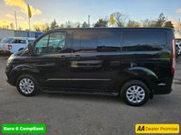 USED 2019 68 FORD TOURNEO CUSTOM Independence Tourneo Automatic Allied Mobility 2.0 EBL 130 RE, 19,548 miles, ULEZ Euro 6, Air Con, Alloys, 5 seater, FSH, NO VAT! This stunning black Ford Transit Custom Tourneo Allied Mobility Independence 2.0 EBL 130 RE MPV is a high-quality, wheelchair-accessible vehicle (WAV) with just 19,548 miles and a full service history. It comes with an automatic gearbox, is ULEZ compliant (Euro 6), and has had only two owners from new. Converted by Allied Mobility, the Independence model offers exceptional accessibility with a secure wheelchair ramp and restraint system, alongside seating for up to five people including the whee