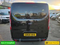 USED 2019 68 FORD TOURNEO CUSTOM Independence Tourneo Automatic Allied Mobility 2.0 EBL 130 RE, 19,548 miles, ULEZ Euro 6, Air Con, Alloys, 5 seater, FSH, NO VAT! This stunning black Ford Transit Custom Tourneo Allied Mobility Independence 2.0 EBL 130 RE MPV is a high-quality, wheelchair-accessible vehicle (WAV) with just 19,548 miles and a full service history. It comes with an automatic gearbox, is ULEZ compliant (Euro 6), and has had only two owners from new. Converted by Allied Mobility, the Independence model offers exceptional accessibility with a secure wheelchair ramp and restraint system, alongside seating for up to five people including the whee
