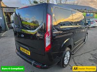 USED 2019 68 FORD TOURNEO CUSTOM Independence Tourneo Automatic Allied Mobility 2.0 EBL 130 RE, 19,548 miles, ULEZ Euro 6, Air Con, Alloys, 5 seater, FSH, NO VAT! This stunning black Ford Transit Custom Tourneo Allied Mobility Independence 2.0 EBL 130 RE MPV is a high-quality, wheelchair-accessible vehicle (WAV) with just 19,548 miles and a full service history. It comes with an automatic gearbox, is ULEZ compliant (Euro 6), and has had only two owners from new. Converted by Allied Mobility, the Independence model offers exceptional accessibility with a secure wheelchair ramp and restraint system, alongside seating for up to five people including the whee