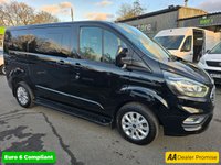 USED 2019 68 FORD TOURNEO CUSTOM Independence Tourneo Automatic Allied Mobility 2.0 EBL 130 RE, 19,548 miles, ULEZ Euro 6, Air Con, Alloys, 5 seater, FSH, NO VAT! This stunning black Ford Transit Custom Tourneo Allied Mobility Independence 2.0 EBL 130 RE MPV is a high-quality, wheelchair-accessible vehicle (WAV) with just 19,548 miles and a full service history. It comes with an automatic gearbox, is ULEZ compliant (Euro 6), and has had only two owners from new. Converted by Allied Mobility, the Independence model offers exceptional accessibility with a secure wheelchair ramp and restraint system, alongside seating for up to five people including the whee