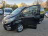 USED 2019 68 FORD TOURNEO CUSTOM Independence Tourneo Automatic Allied Mobility 2.0 EBL 130 RE, 19,548 miles, ULEZ Euro 6, Air Con, Alloys, 5 seater, FSH, NO VAT! This stunning black Ford Transit Custom Tourneo Allied Mobility Independence 2.0 EBL 130 RE MPV is a high-quality, wheelchair-accessible vehicle (WAV) with just 19,548 miles and a full service history. It comes with an automatic gearbox, is ULEZ compliant (Euro 6), and has had only two owners from new. Converted by Allied Mobility, the Independence model offers exceptional accessibility with a secure wheelchair ramp and restraint system, alongside seating for up to five people including the whee