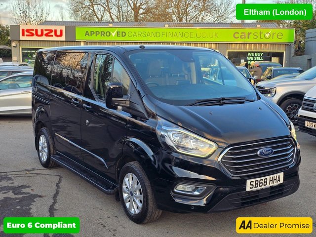 View our Ford Tourneo Custom Independence Tourneo Automatic Allied Mobility 2.0 EBL 130 RE, 19,548 miles, ULEZ Euro 6, Air Con, Alloys, 5 seater, FSH, NO VAT!