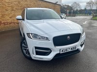 USED 2018 67 JAGUAR F-PACE 2.0 D180 R-Sport SUV 5dr Diesel Auto AWD Euro 6 (s/s) (180 ps) R-SPORT MODEL + HEATED SEATS + SAT NAV + FRONT & REAR PARKING SENSORS + AMBIENT LIGHTING + 8' TOUCHSCREEN DISPLAY + TRAFFIC SIGN RECOGNITION + XENON HEADLIGHTS + CRUISE CONTROL WITH SPEED LIMITER + LANE ASSIST + 2-ZONE CLIMATE CONTROL + BRAKE PAD WEAR INDICATOR + R-SPORT BRANDED SOFT GRAIN MULTI-FUNCTION LEATHER STEERING WHEEL + 19' GREY DIAMOND TURNED ALLOY WHEELS WITH TPMS