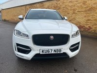 USED 2018 67 JAGUAR F-PACE 2.0 D180 R-Sport SUV 5dr Diesel Auto AWD Euro 6 (s/s) (180 ps) R-SPORT MODEL + HEATED SEATS + SAT NAV + FRONT & REAR PARKING SENSORS + AMBIENT LIGHTING + 8' TOUCHSCREEN DISPLAY + TRAFFIC SIGN RECOGNITION + XENON HEADLIGHTS + CRUISE CONTROL WITH SPEED LIMITER + LANE ASSIST + 2-ZONE CLIMATE CONTROL + BRAKE PAD WEAR INDICATOR + R-SPORT BRANDED SOFT GRAIN MULTI-FUNCTION LEATHER STEERING WHEEL + 19' GREY DIAMOND TURNED ALLOY WHEELS WITH TPMS