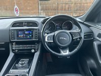 USED 2018 67 JAGUAR F-PACE 2.0 D180 R-Sport SUV 5dr Diesel Auto AWD Euro 6 (s/s) (180 ps) R-SPORT MODEL + HEATED SEATS + SAT NAV + FRONT & REAR PARKING SENSORS + AMBIENT LIGHTING + 8' TOUCHSCREEN DISPLAY + TRAFFIC SIGN RECOGNITION + XENON HEADLIGHTS + CRUISE CONTROL WITH SPEED LIMITER + LANE ASSIST + 2-ZONE CLIMATE CONTROL + BRAKE PAD WEAR INDICATOR + R-SPORT BRANDED SOFT GRAIN MULTI-FUNCTION LEATHER STEERING WHEEL + 19' GREY DIAMOND TURNED ALLOY WHEELS WITH TPMS
