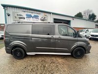 USED 2023 73 FORD TRANSIT CUSTOM 2.0 300 LIMITED 5 SEAT L2 LWB CREW VAN WITH FULL PREDATOR KIT 42K FSH 