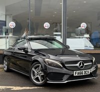 USED 2017 66 MERCEDES-BENZ C-CLASS 2.1 C220d AMG Line Cabriolet 2dr Diesel G-Tronic+ Euro 6 (s/s) (170 ps) THIS CAR COMES WITH 6 MONTHS WARRANTY , BREAKDOWN COVER & RECOVERY++  GREAT EXAMPLE OF AUTOMATIC CONVERTABLE + NAVIGATION SYSTEM + BLUETOOTH + DAB RADIO + USB CONNECTION + FRONT AND REAR PARKING SENSORS + HALF  LEATHER TRIM  + FRONT HEATED SEATS + CRUISE CONTROL + CLIMATE CONTROL + PRIVACY GLASS + 18 INCH ALLOY WHEELS + AUTO START STOP + ELECTRIC PARKING BRAKE + HILL HOLD ASSIST + ELECTRIC SEAT ADJUSTMENT + TRACTION CONTROL + DAY TIME RUNNING LIGHTS + KEY LESS START + LUMBAR SUPPORT +