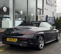 USED 2017 66 MERCEDES-BENZ C-CLASS 2.1 C220d AMG Line Cabriolet 2dr Diesel G-Tronic+ Euro 6 (s/s) (170 ps) THIS CAR COMES WITH 6 MONTHS WARRANTY , BREAKDOWN COVER & RECOVERY++  GREAT EXAMPLE OF AUTOMATIC CONVERTABLE + NAVIGATION SYSTEM + BLUETOOTH + DAB RADIO + USB CONNECTION + FRONT AND REAR PARKING SENSORS + HALF  LEATHER TRIM  + FRONT HEATED SEATS + CRUISE CONTROL + CLIMATE CONTROL + PRIVACY GLASS + 18 INCH ALLOY WHEELS + AUTO START STOP + ELECTRIC PARKING BRAKE + HILL HOLD ASSIST + ELECTRIC SEAT ADJUSTMENT + TRACTION CONTROL + DAY TIME RUNNING LIGHTS + KEY LESS START + LUMBAR SUPPORT +
