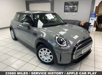 USED 2022 71 MINI HATCH 1.5 One Classic Hatchback 3dr Petrol Manual Euro 6 (s/s) (102 ps) MOONWALK GREY / BLACK "FIREWORK" CLOTH TRIM / AIRCON / ELECTRIC FRONT WINDOWS / AUTO LIGHTS / WIPERS / CRUISE CONTROL / SPEED LIMITER / DAB AUDIO / BLUETOOTH / APPLE CARPLAY / LED INTERNAL LIGHTING / SERVICE HISTORY / NEW MOT