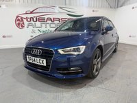 USED 2014 64 AUDI A3 1.6 TDI S line Sportback 5dr Diesel Manual Euro 6 (s/s) (110 ps) 2 key, NAV, parking sensors, cruise