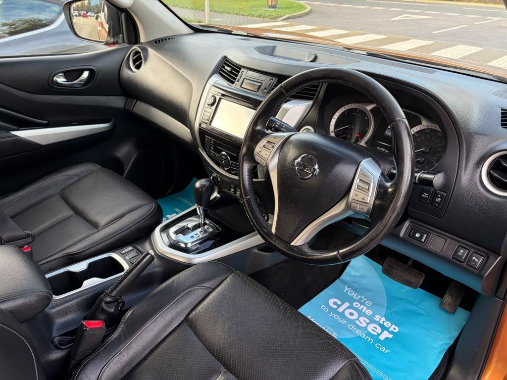USED 2017 17 NISSAN NAVARA **NO VAT**TEKNA TT 2.3DCi EU6 AUTO 4x4 D/CAB PICK UP *A/C*S/NAV*CAMERA*SENSORS*LEATHER*ALLOYS* NO VAT-AUTO-EU6-EXCELLENT SPEC